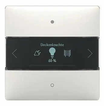 Produktfoto 1 von KNX-Raumcontroller, 20 Funktionen Integrierter Temperaturregler, weiß