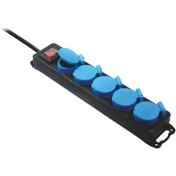 Produktfoto 1 von Verteilersteckdose 5xSchuko 1xSchalter Strom 4