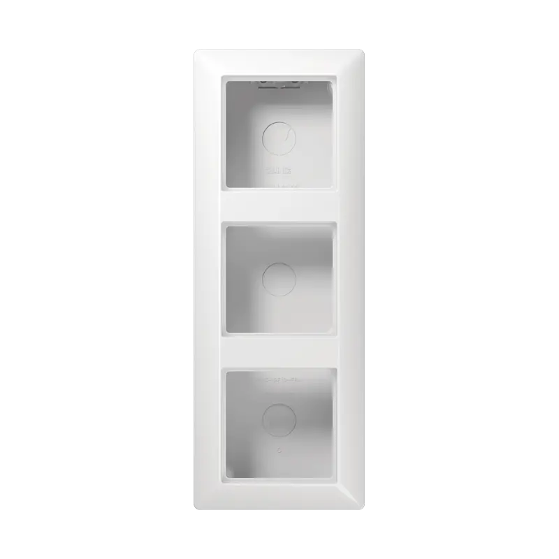 Produktfoto 1 von Aufputz-Kappe, 3fach, integrierte, flammwidrige Bodenplatte, angeformter Ra
