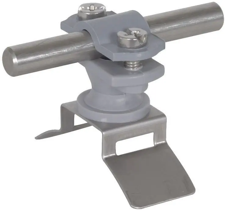 Produktfoto 1 von Leitungshalter a. PA f. Rd 6-11mm m. Be- festigungsteil NIRO f. Spannb. 14x0,3mm