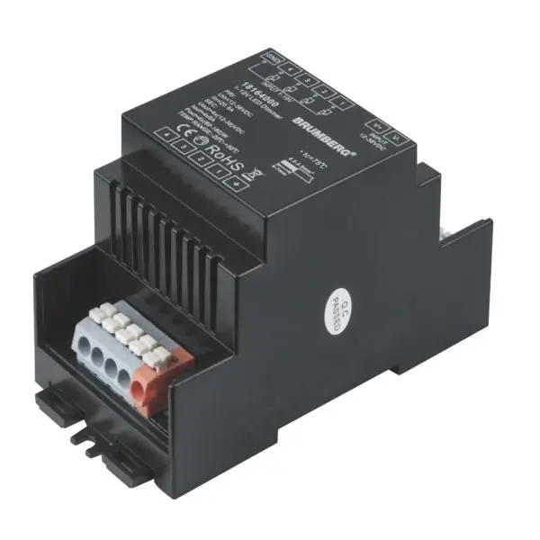 Produktfoto 1 von REG 1-10V LED Dimmer IP20,4x5A,12-24V DC