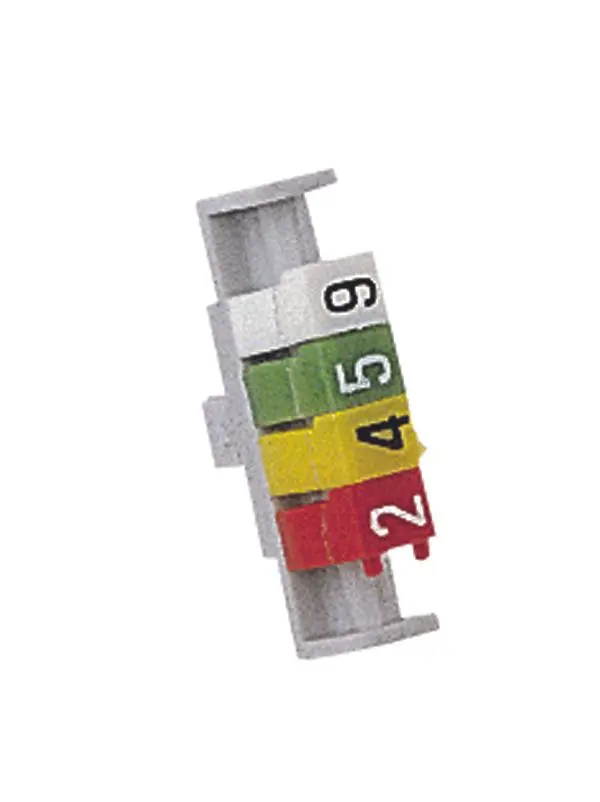 Produktfoto 1 von Zeichenhalter CAB 3 f.7 Zeichen von 0,15-0,5mm² o.6 Zeichen von 0,5-1,mm²