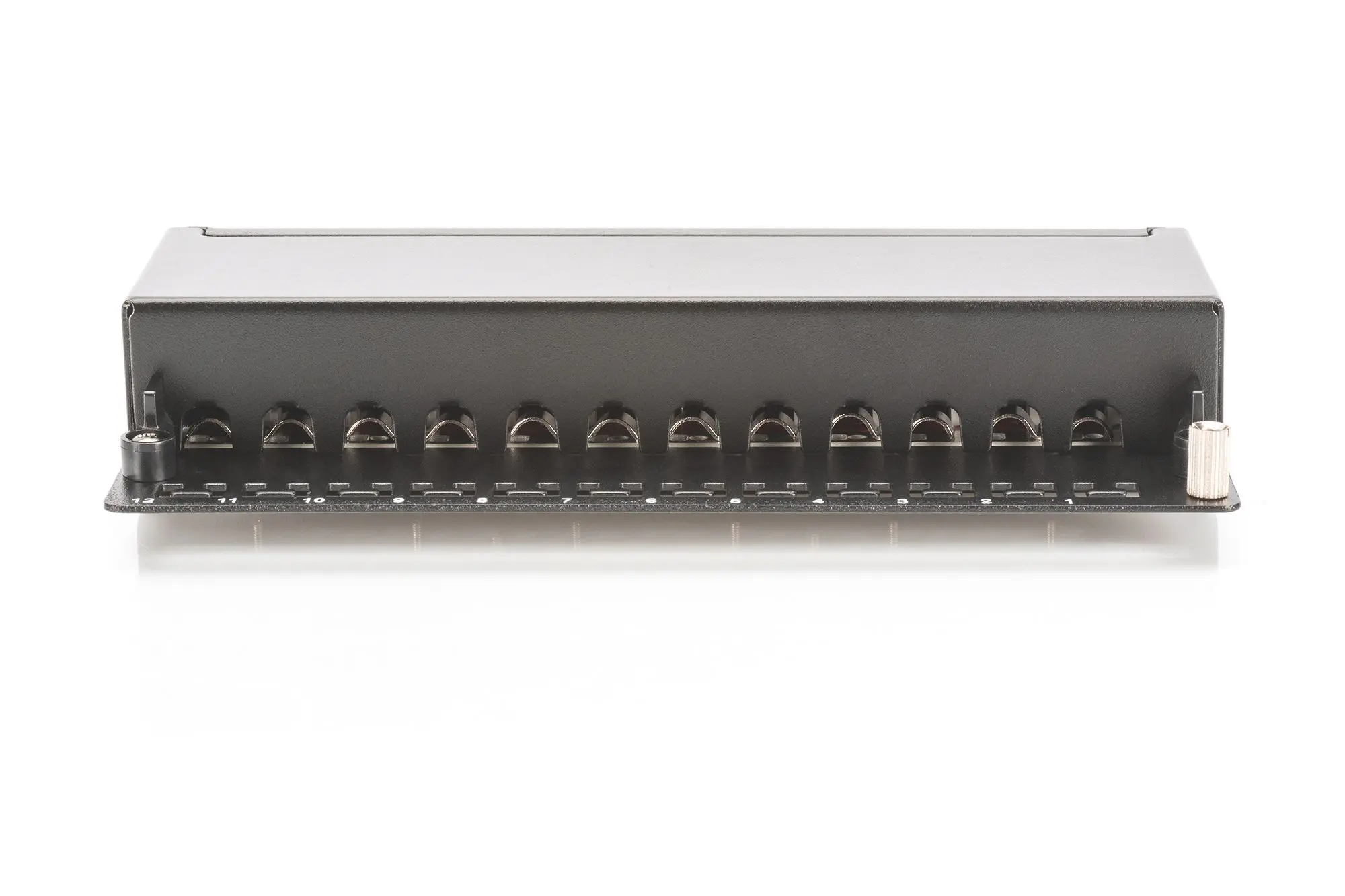 Produktfoto 1 von Desktop CAT 6A Klasse EA Patch Panel geschirmt Klasse EA 12p RJ45 8P8C LSA