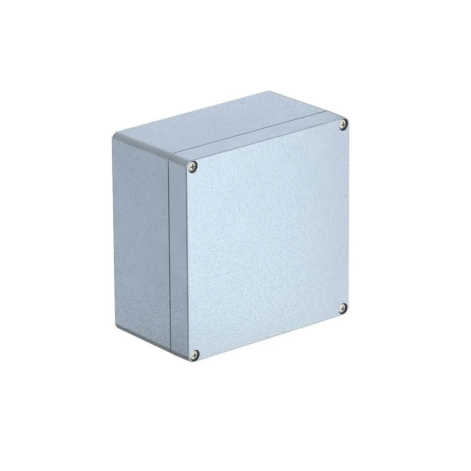 Produktfoto 1 von Aluminiumleergehäuse 160x160x91, AlG, P, silbergrau, RAL 7001