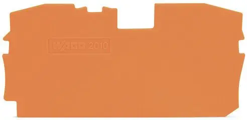 Produktfoto 1 von Abschluss- und Zwischenplatte,1 mm dick,orange