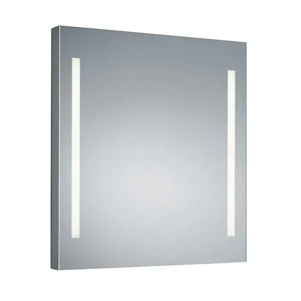 Produktfoto 1 von Kristallglasspiegel teilmattiert, 600x600mm 2x 13W, 3000K, IP44