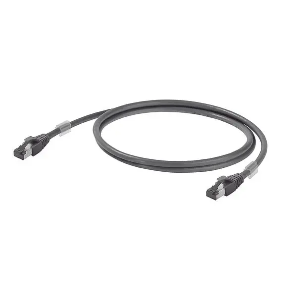 Produktfoto 1 von Patchkabel, RJ45 IP 20, RJ45 IP 20, Cat.6A / Class EA LSZH, 0.2 m