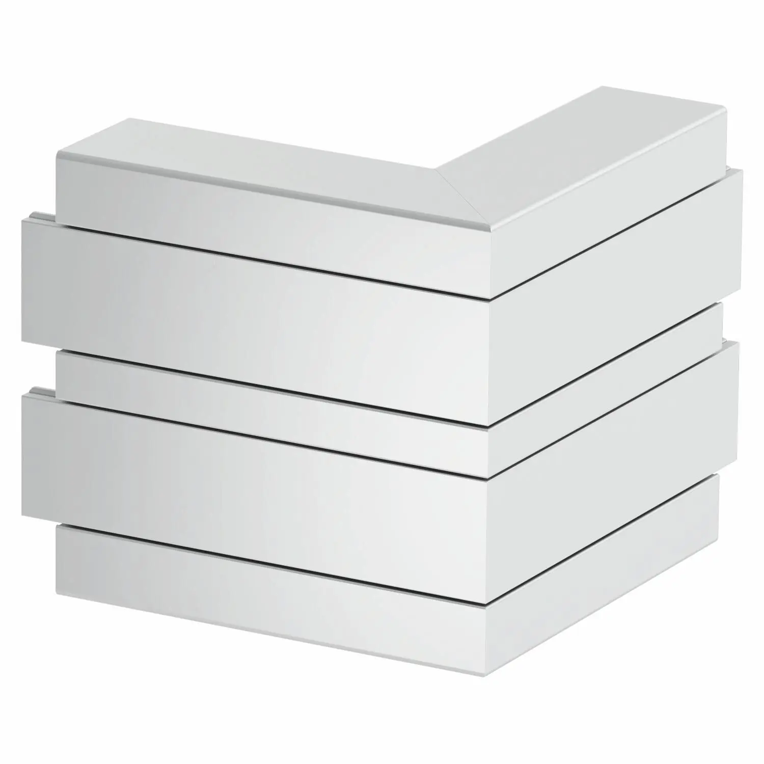 Produktfoto 1 von Außeneck Alu starre Form 190x190x165, Alu, EL