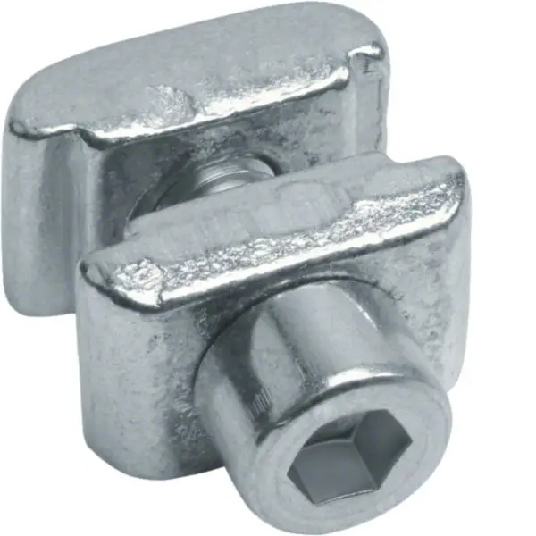 Produktfoto 1 von Anbinder zu C-Profilschiene Kanaltragsystem beidseitig 21x21 10Stk