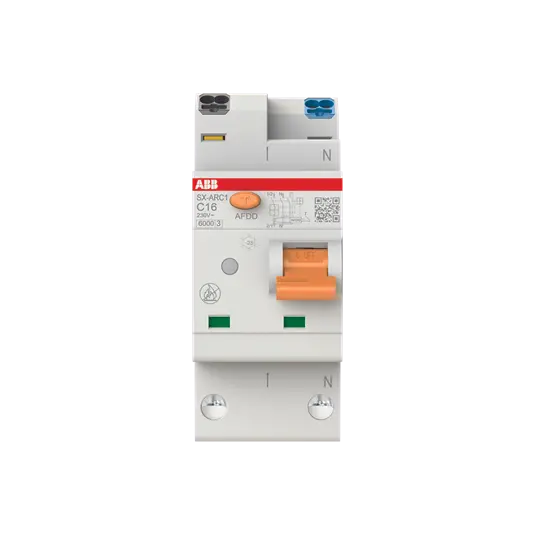 Produktfoto 1 von AFDD+LS SX-ARC1-C16, 6kA, 1P+N, 2TE Fehlerlichtbogen-Schutzeinrichtung + LS