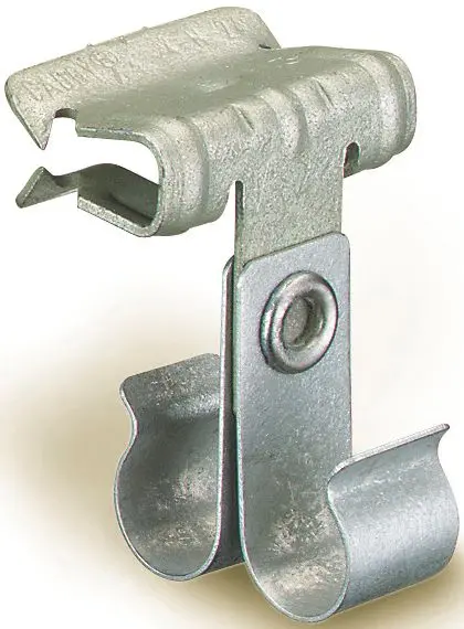 Produktfoto 1 von Flanschklipp zum Aufschlagen mit 2 Snap-On Kabelklipps