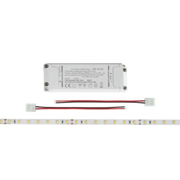 Produktfoto 1 von LED-Flexbandset 4,8W/m, 3000K, IP20, 70LED/m, inkl. Netzteil 24V DC, 25W