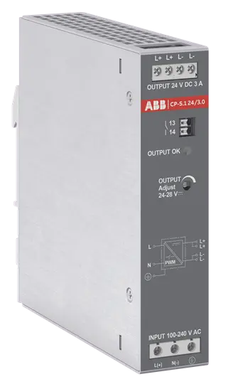 Produktfoto 1 von CP-S.1 24/3.0 Netzteil In:100-240VAC/90-250VDC Out:DC 24V/3A
