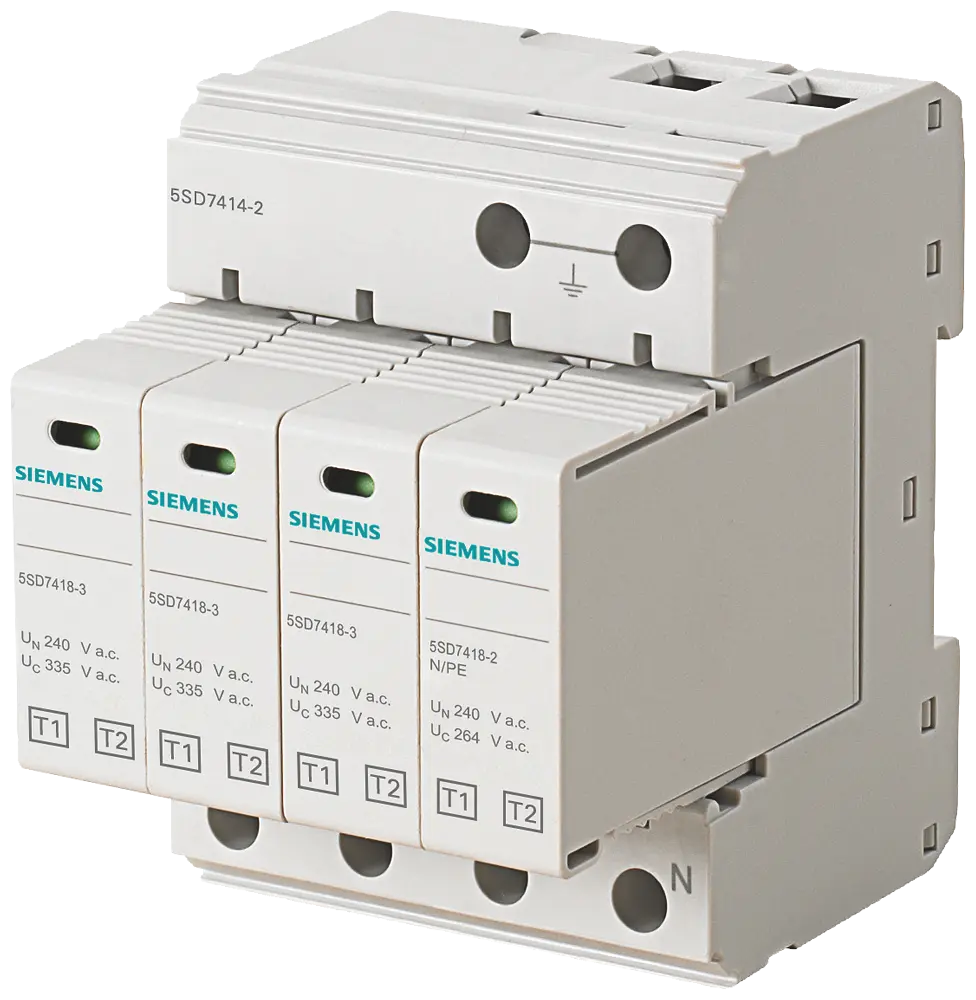Produktfoto 1 von Blitzstromableiter T1/T2, UN 240/400V, UC 335/264V A.C., Schutzbausteine