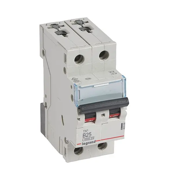 Produktfoto 1 von TX3 LS-Schalter B-Char. 25A, 2-polig, 6kA, 400VAC, 2TE