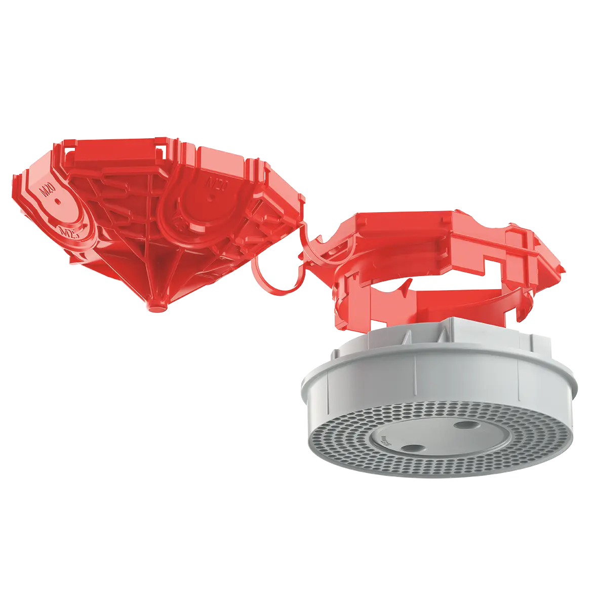 Produktfoto 1 von Betonbau, B1 Universal-Deckenauslass 45°, 2-teilig, Auslassöffnung Ø 45 mm