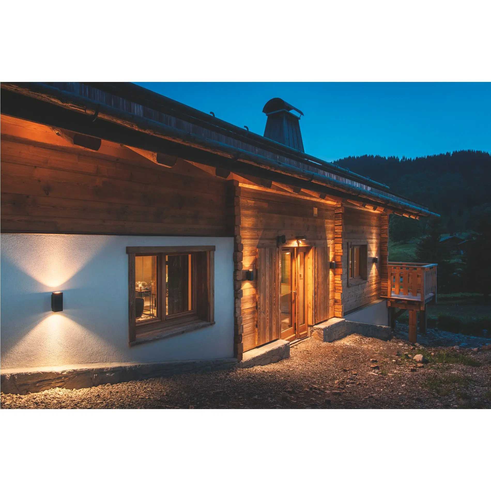 Produktfoto 1 von ESKINA FRAME WL, Outdoor LED Wandaufbauleuchte double anthrazit CCT