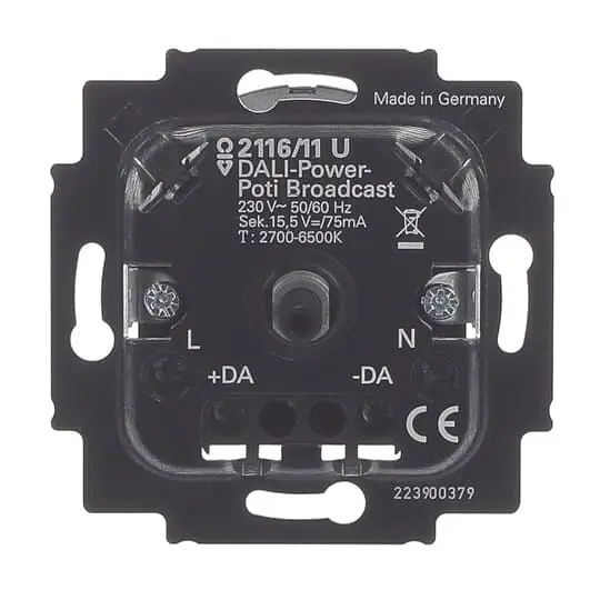 Produktfoto 1 von DALI-Power-Potenziometer-Einsatz, tunable white, Busch-Dimmer
