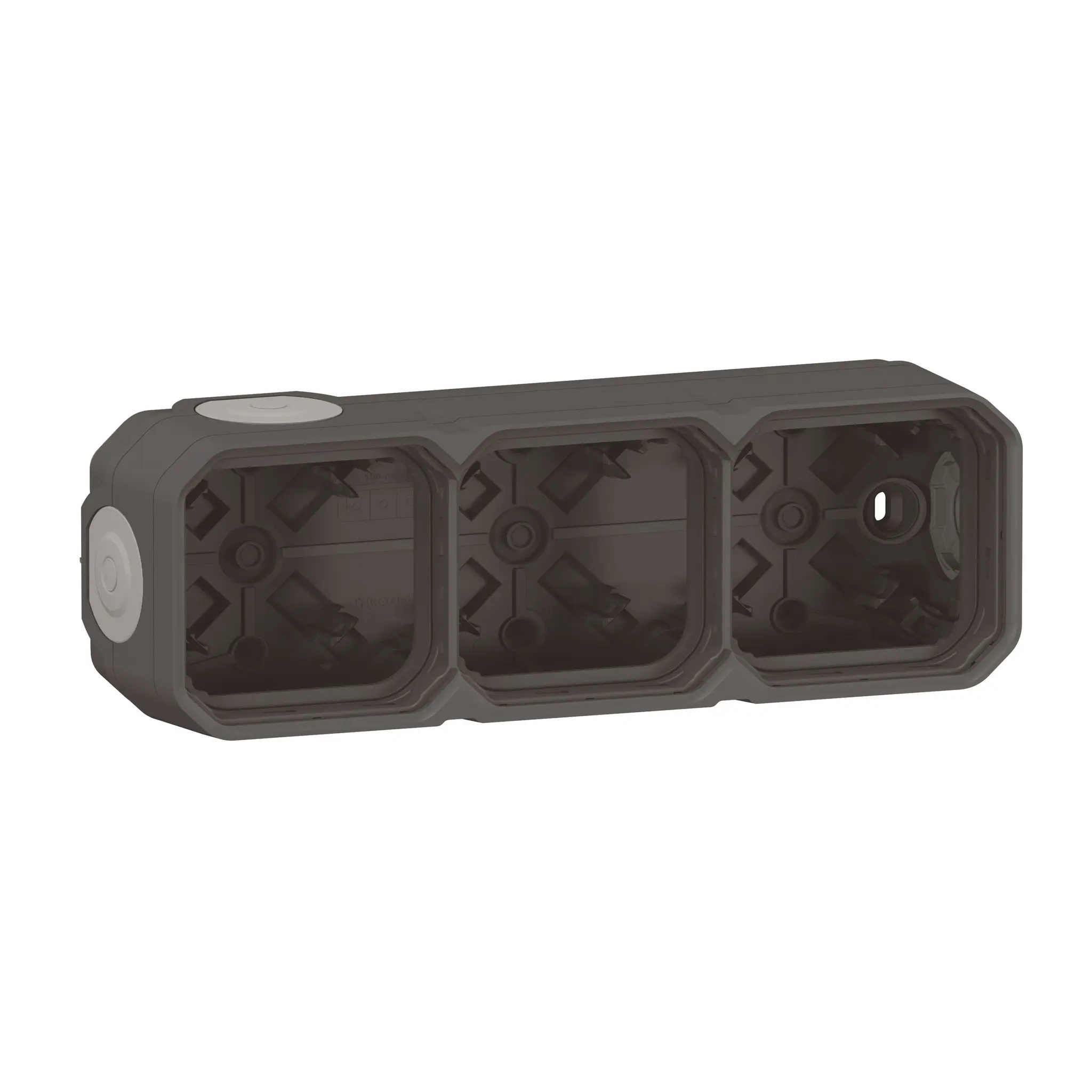 Produktfoto 1 von Plexo New 3-fach Gehäuse horizontal und vertikal in der Anthrazit
