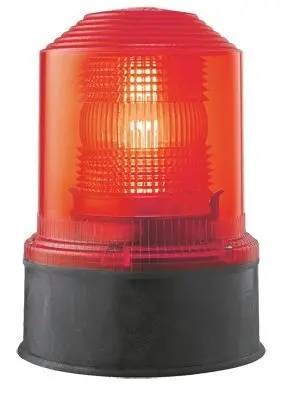 Produktfoto 1 von Blitz-Rundumkennleuchte 240V~ (0,1A) rot 6 Joule