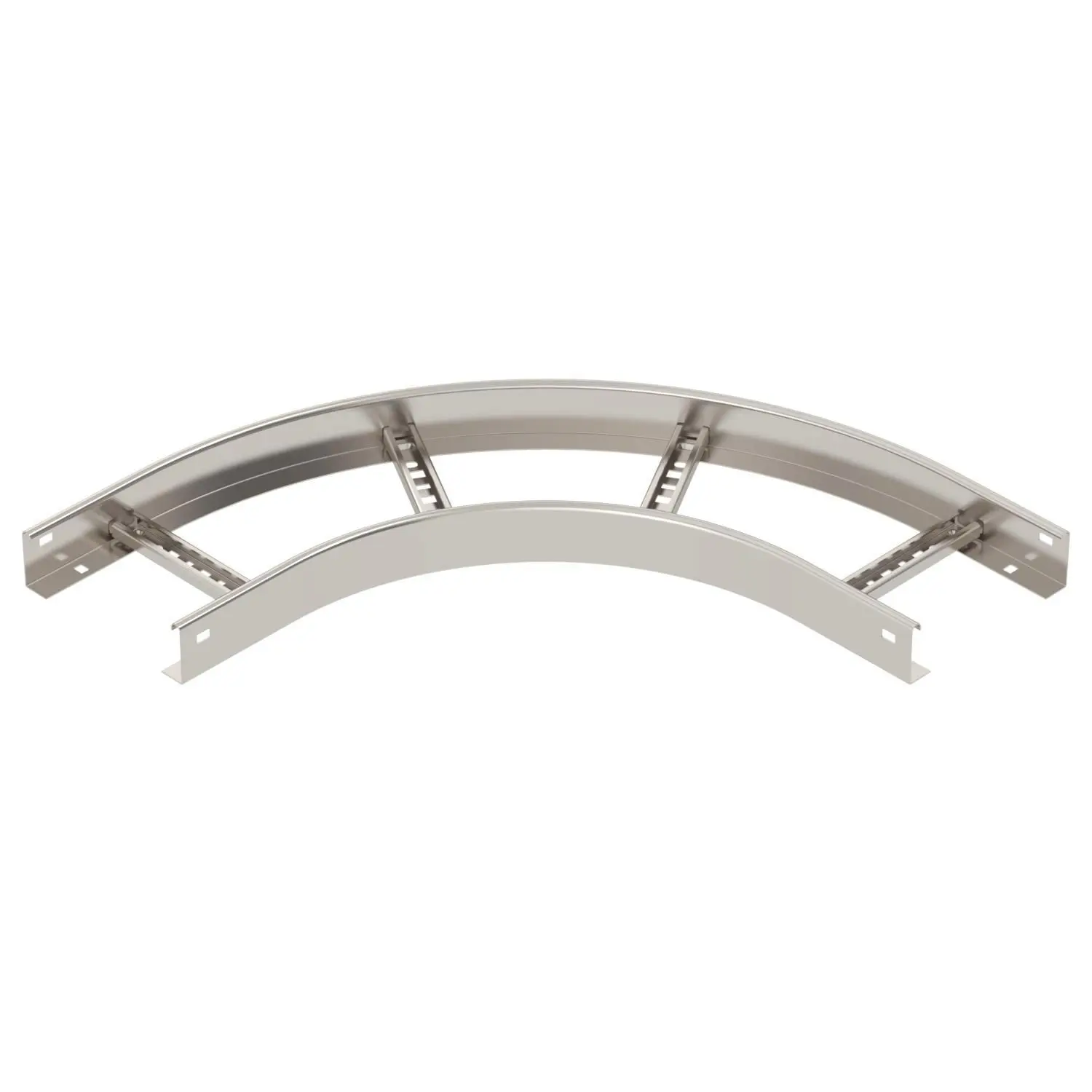 Bogen 90° für Kabelleiter 60x200, A4, 1.4571, 2B