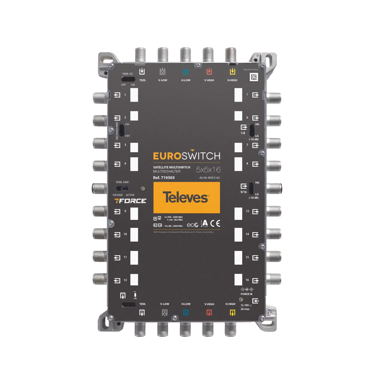 Produktfoto 1 von 5in16 Guss-Multischalter EUROSWITCH receiverpowered kaskadierbar