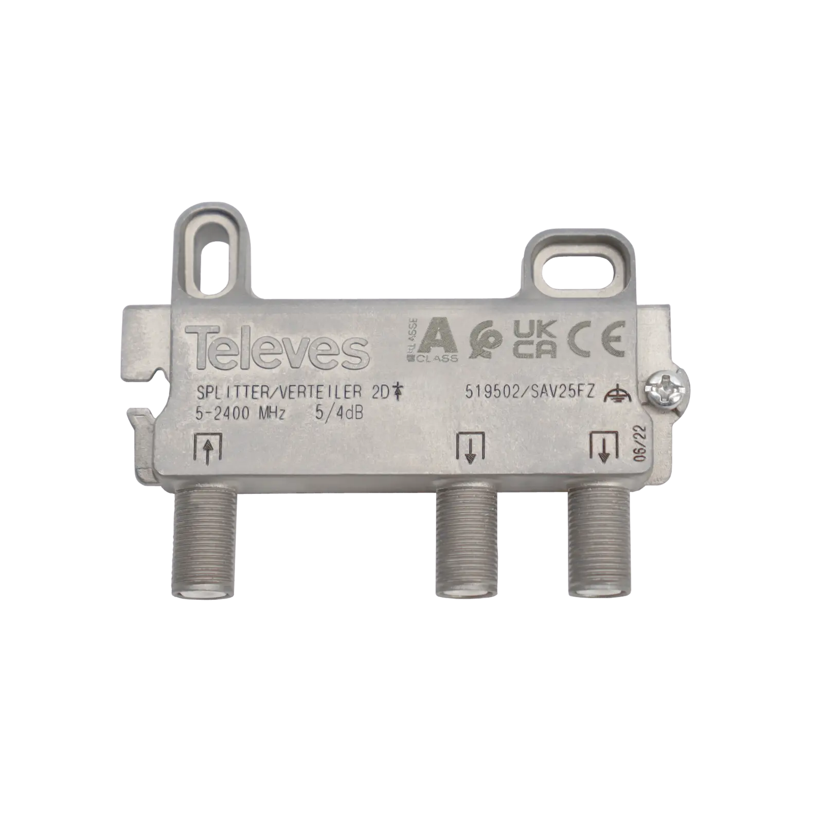 Produktfoto 1 von 2-fach Verteiler 5-2400MHz VD:4dB