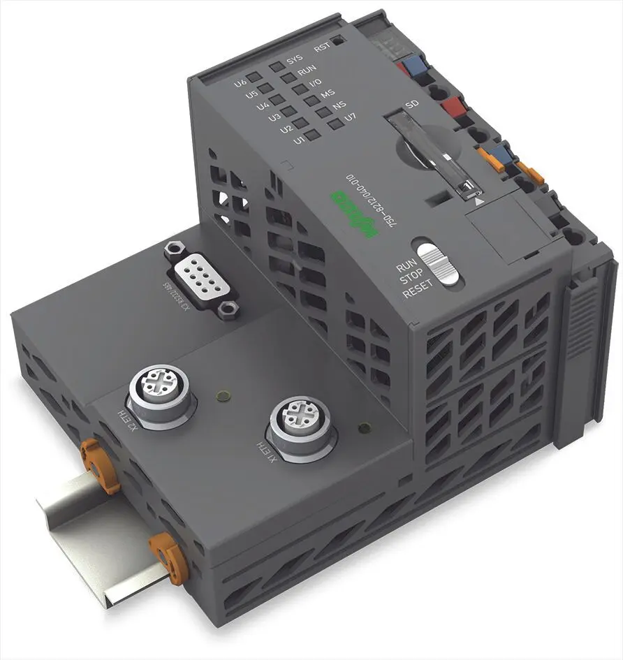 Produktfoto 1 von Controller PFC200,2. Generation,2 x ETHERNET M12, RS-232/-485