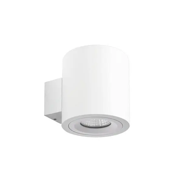 Produktfoto 1 von Wand-Anbaumodul rund, strukturweiss, Durchmesser: 90 mm, Höhe: 95 mm