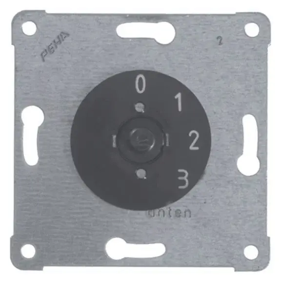 Produktfoto 1 von 3-Stufen-Drehschalter Unterputz, mit 0-Stellung (0-1-2-3)