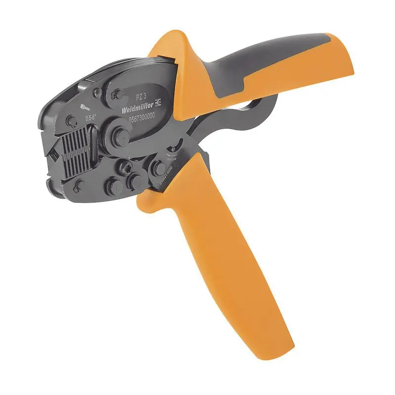 Produktfoto 1 von Crimpwerkzeug für Aderendhülsen, 0,5 qmm, 6 qmm, Vierkantcrimp