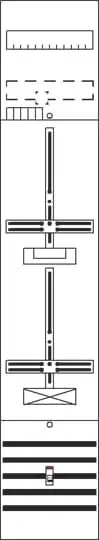 Produktfoto 1 von DF19B1A Zählerfeld 9RE 1Z1S vorverdrahtet mit Zählerkreuz