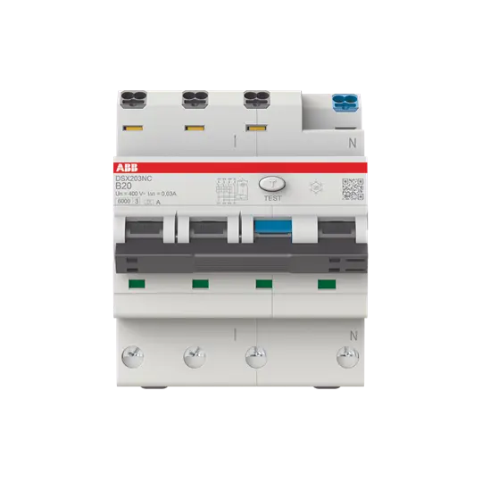 Produktfoto 1 von DSX203NCA-B20/0,03 FI/LS-Schalter 6kA, 3P+N, Typ A, B 20, 30mA