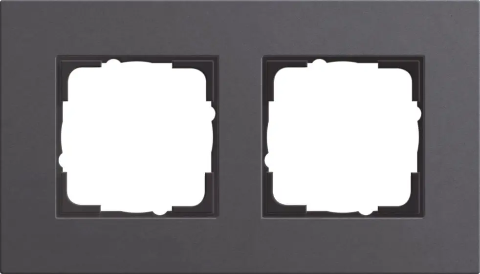 Produktfoto 1 von 2fach Abdeckrahmen Esprit Lin.Mplx.Anthrazit