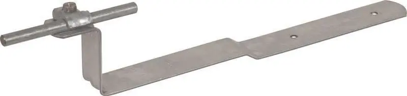 Produktfoto 1 von Dachleitungshalter DEHNQUICK St/tZn f. Rd 6-10mm m. Strebe L 260mm gekröpft