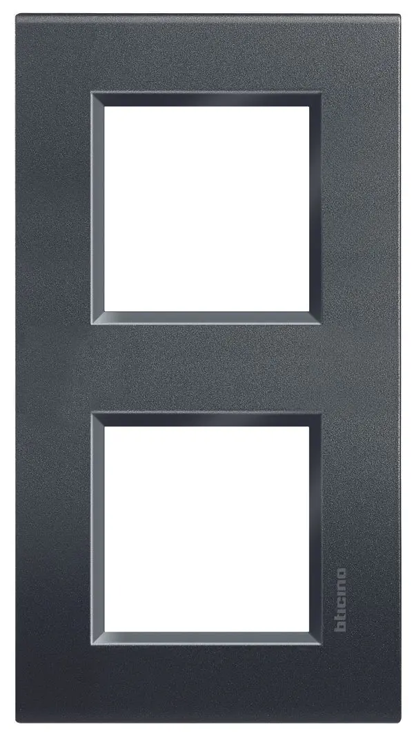 Produktfoto 1 von Abdeckrahmen LIVINGLIGHT: 2f, 2 + 2 Module, Anthrazit