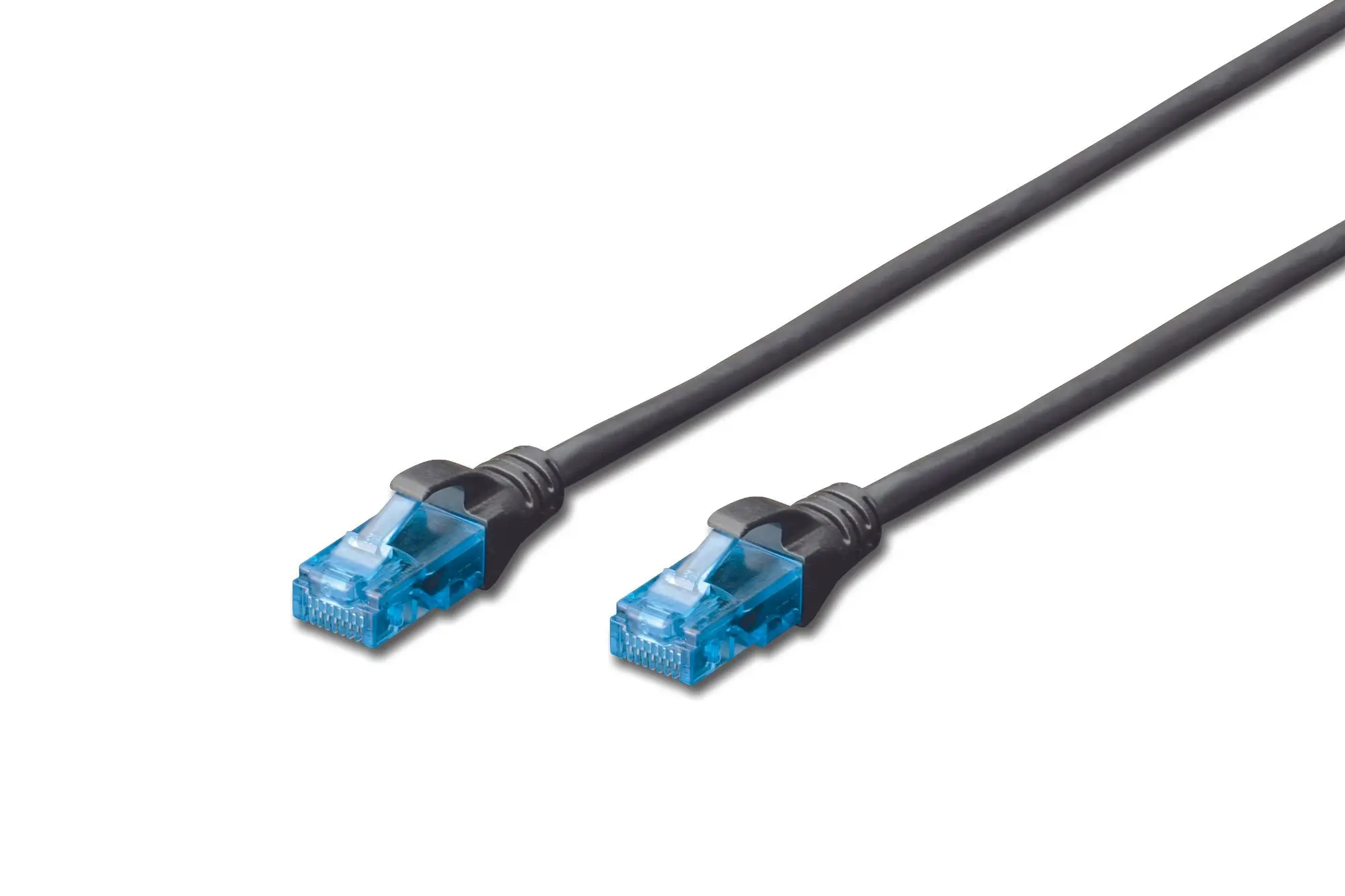 Produktfoto 1 von DIGITUS CAT 5e U-UTP Patchkabel PVC AWG 26/7 0,5m schwarz