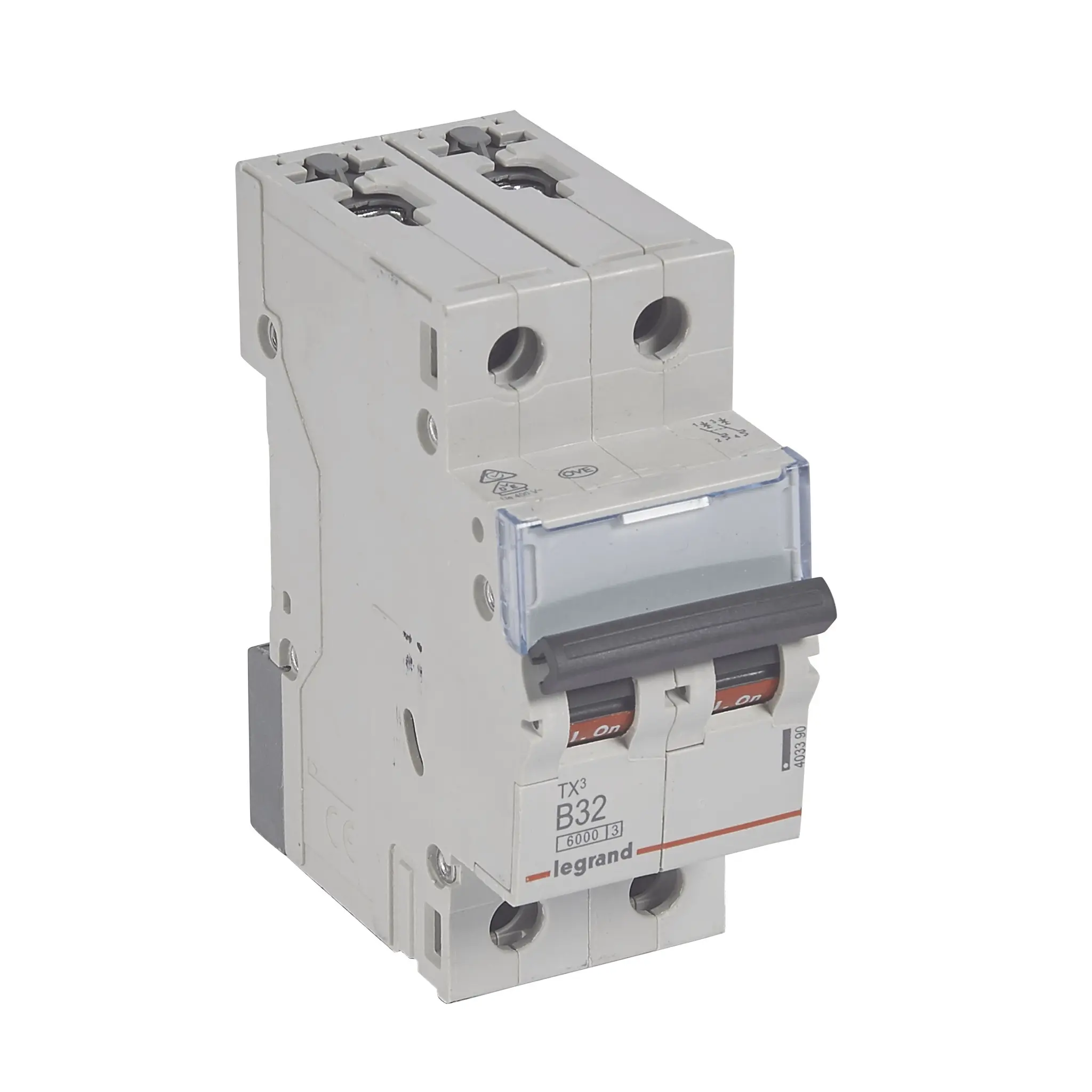 Produktfoto 1 von TX3 LS-Schalter B-Char. 32A, 2-polig, 6kA, 400VAC, 2TE