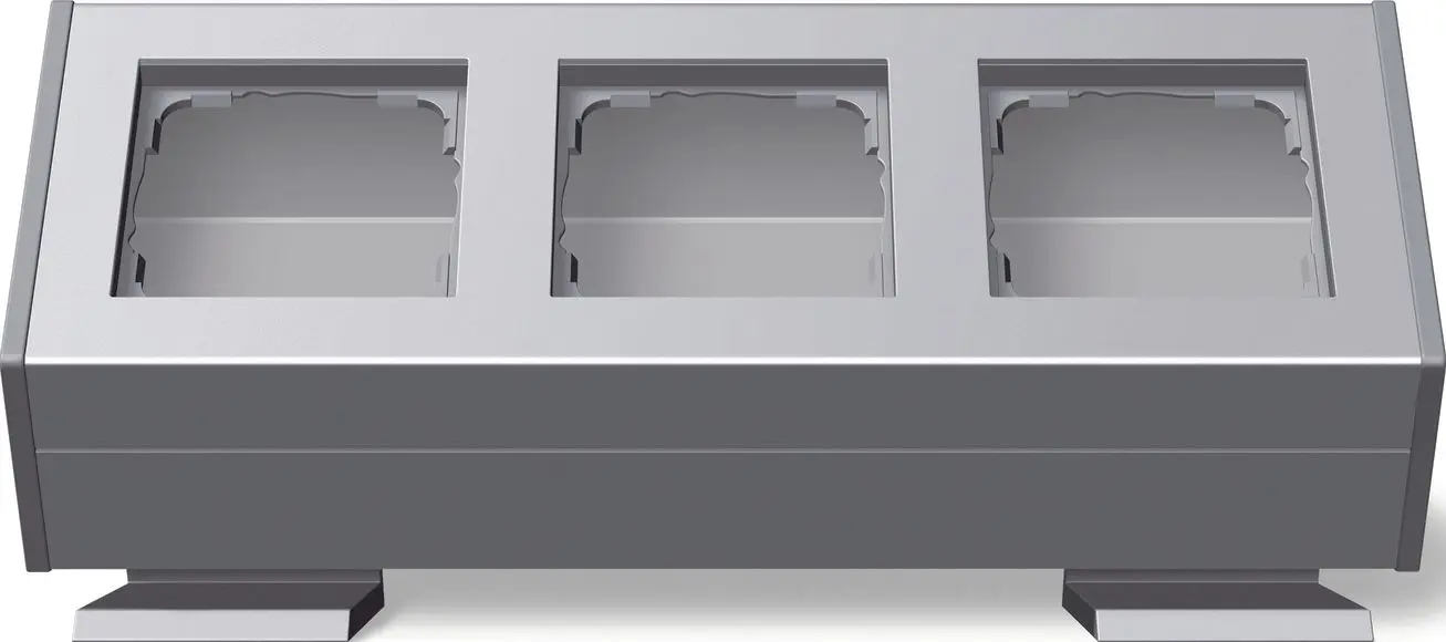 Produktfoto 1 von 3fach m.Befestig.winkel Profil 55 aluminium