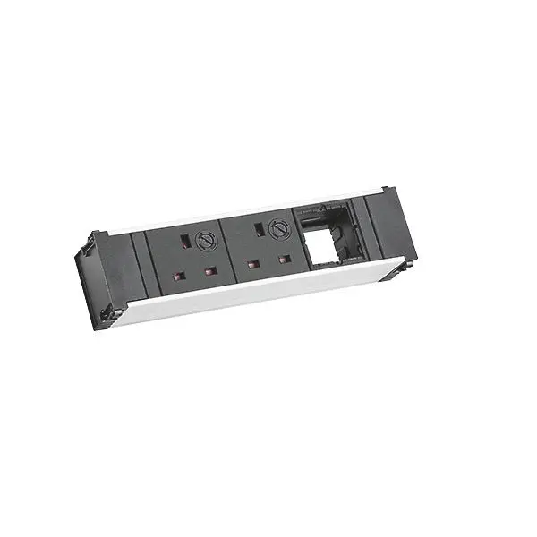 Produktfoto 1 von Coni Steckdoseneinheit alu Länge 3-fach 217mm