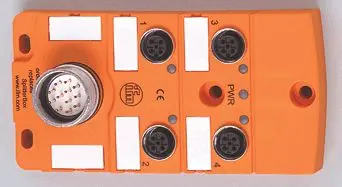 Produktfoto 1 von Zentralverteiler M12/4 PNP Gehäuse PA IP67