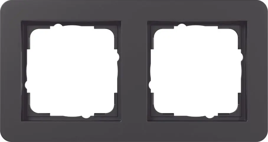 Produktfoto 1 von Abdeckrahmen 2f Gira E1 Schwarz m