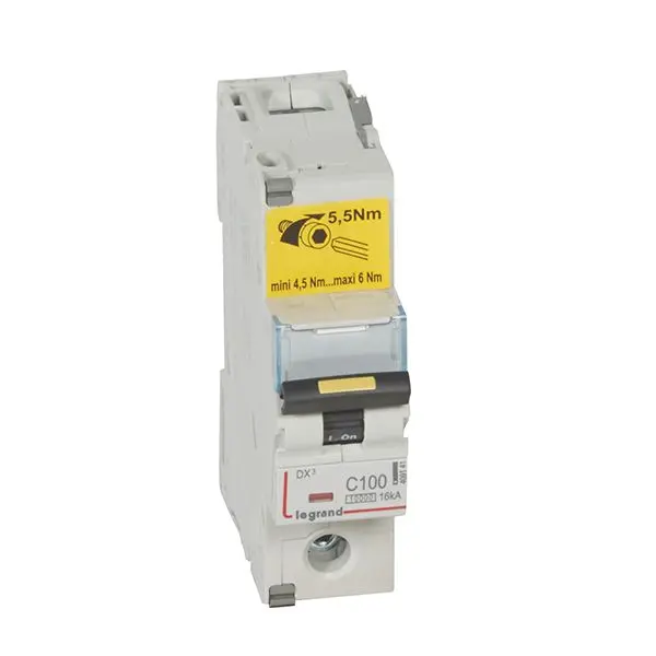 Produktfoto 1 von DX3 LS-Schalter C-Char. 100A,1-polig,10kA,230/400VAC, 1,5TE