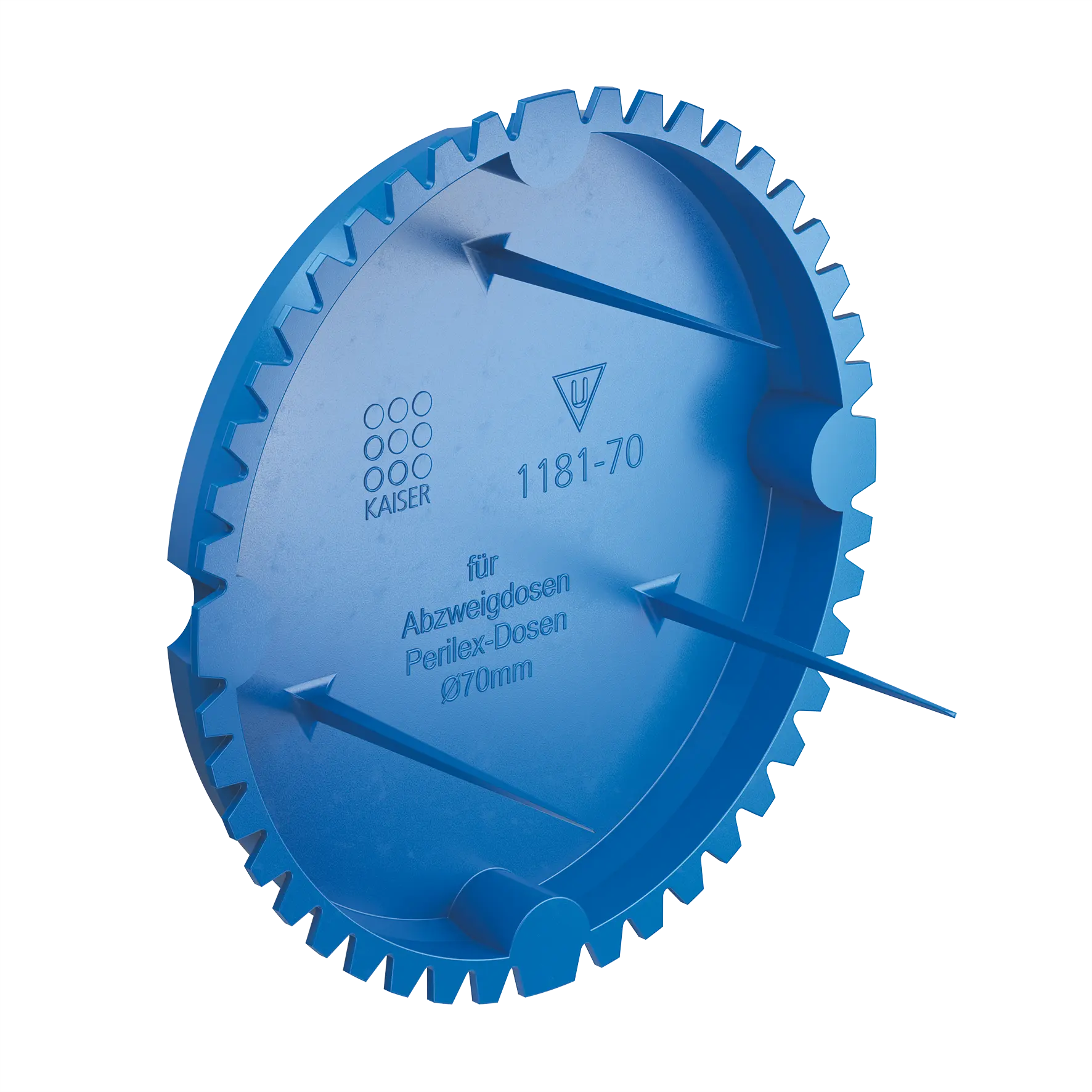 Produktfoto 1 von Unterputz, Signaldeckel für Einbauöffnung D 70 mm, blau