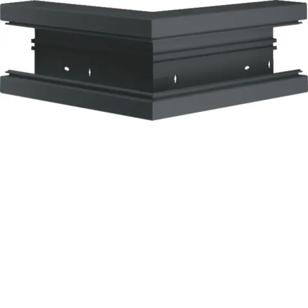 Produktfoto 1 von Außeneck aus Grundprofil aus Kunststoff zu BR 65x130mm Oberteil 80mm gschwarz