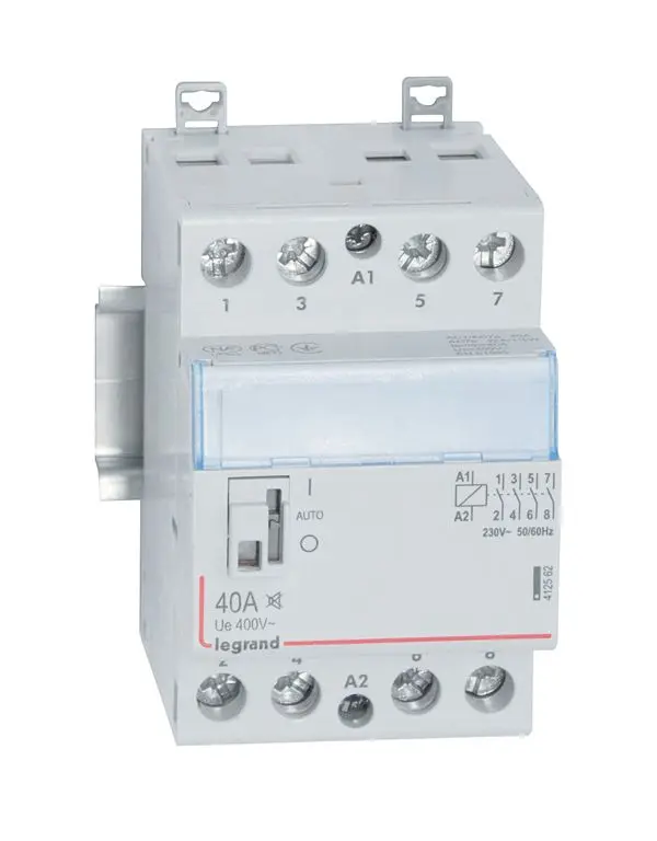 Produktfoto 1 von CX3 Schütz Brummfrei, 230V 40A 4 Schliesser, m.Handschalter