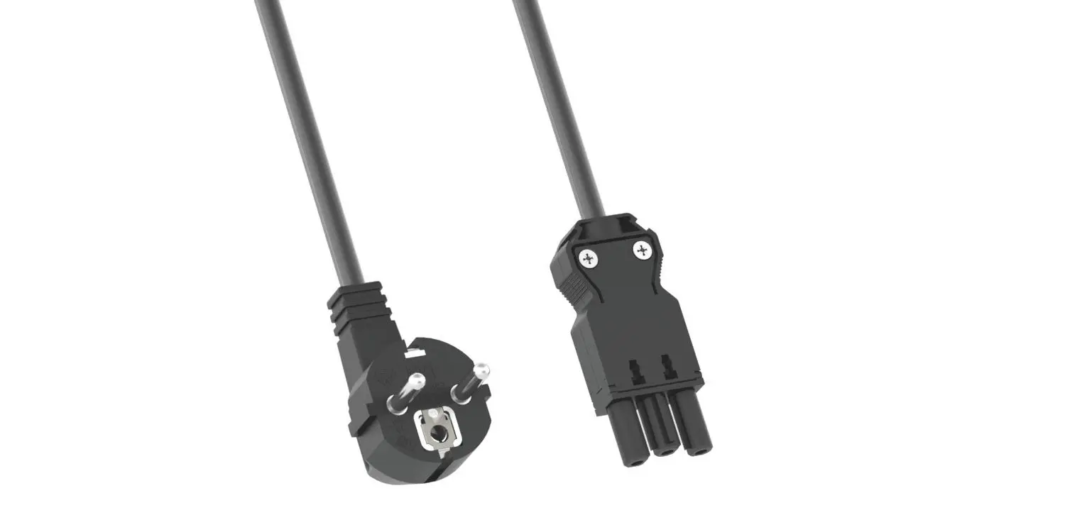 Produktfoto 1 von Gerätezuleitung Schuko GST18 2m schwarz Halogenfrei