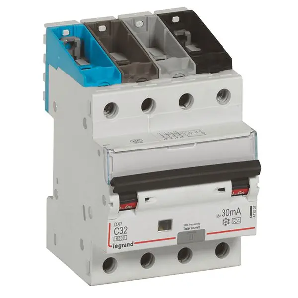 DX3 FI/LS-Schalter C-Char. 32A, 4-polig, 6kA, 30mA, Typ A, 400VAC, 4TE