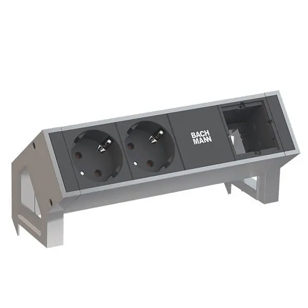Produktfoto 1 von DESK2 2xSchuko 1xABD Strom 0 Inox lackiert