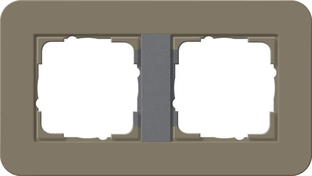 Produktfoto 1 von Abdeckrahmen 2f E3 Umbra/Anthrazit